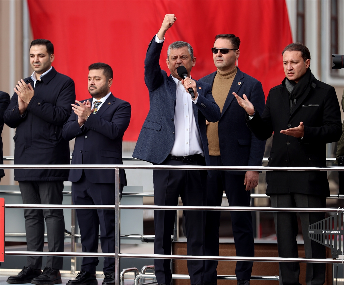 CHP Genel Başkanı Özel partisinin Edirne mitinginde konuştu: