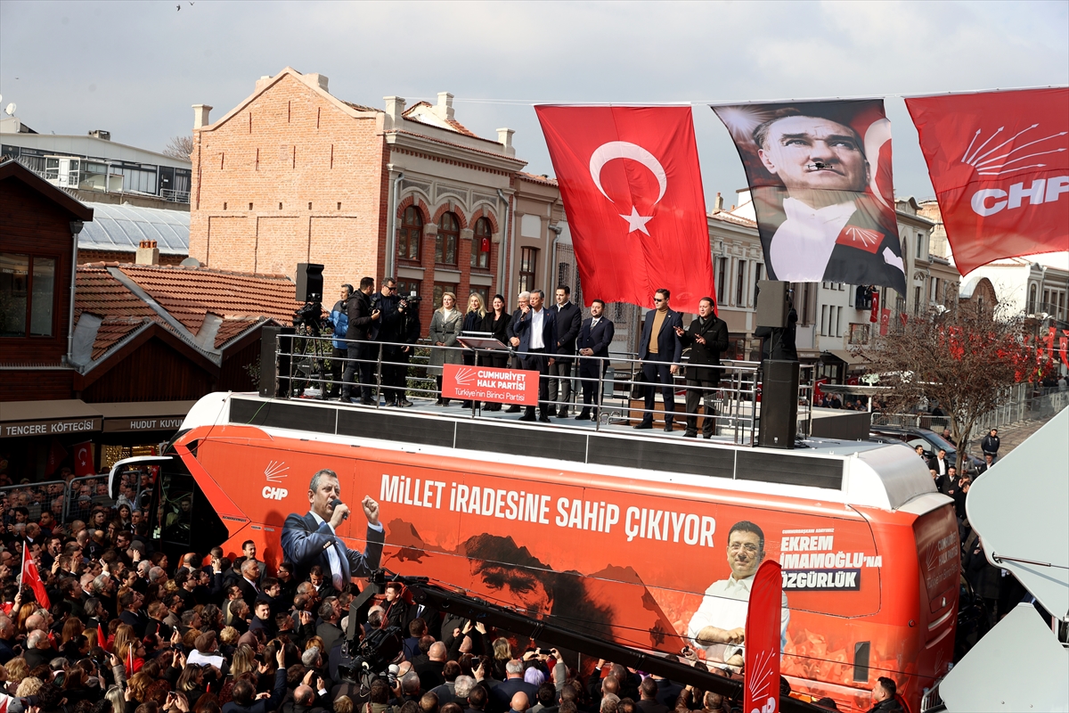 CHP Genel Başkanı Özel partisinin Edirne mitinginde konuştu: