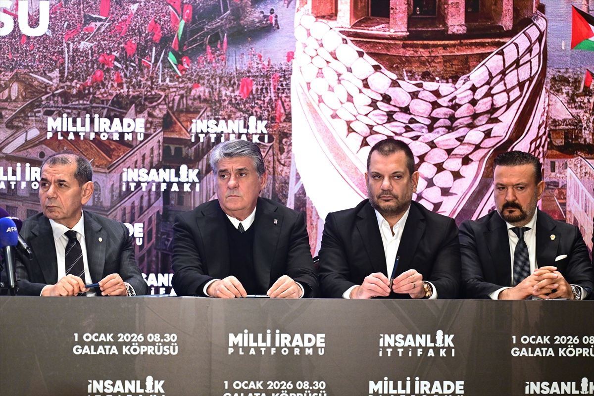 Galata Köprüsü'nde 1 Ocak'ta düzenlenecek Filistin eylemi için ortak çağrı Galata Köprüsü'nde 1 Ocak'ta düzenlenecek Filistin eylemi için ortak çağrı