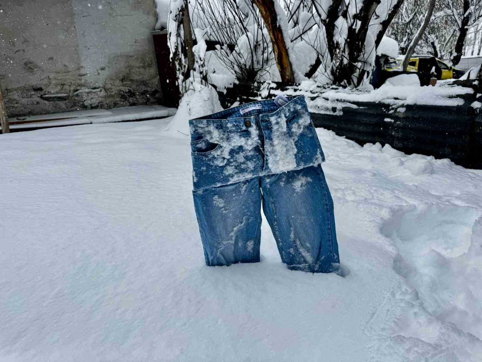 Ağrı’da dondurucu soğuk etkisini sürdürüyor
