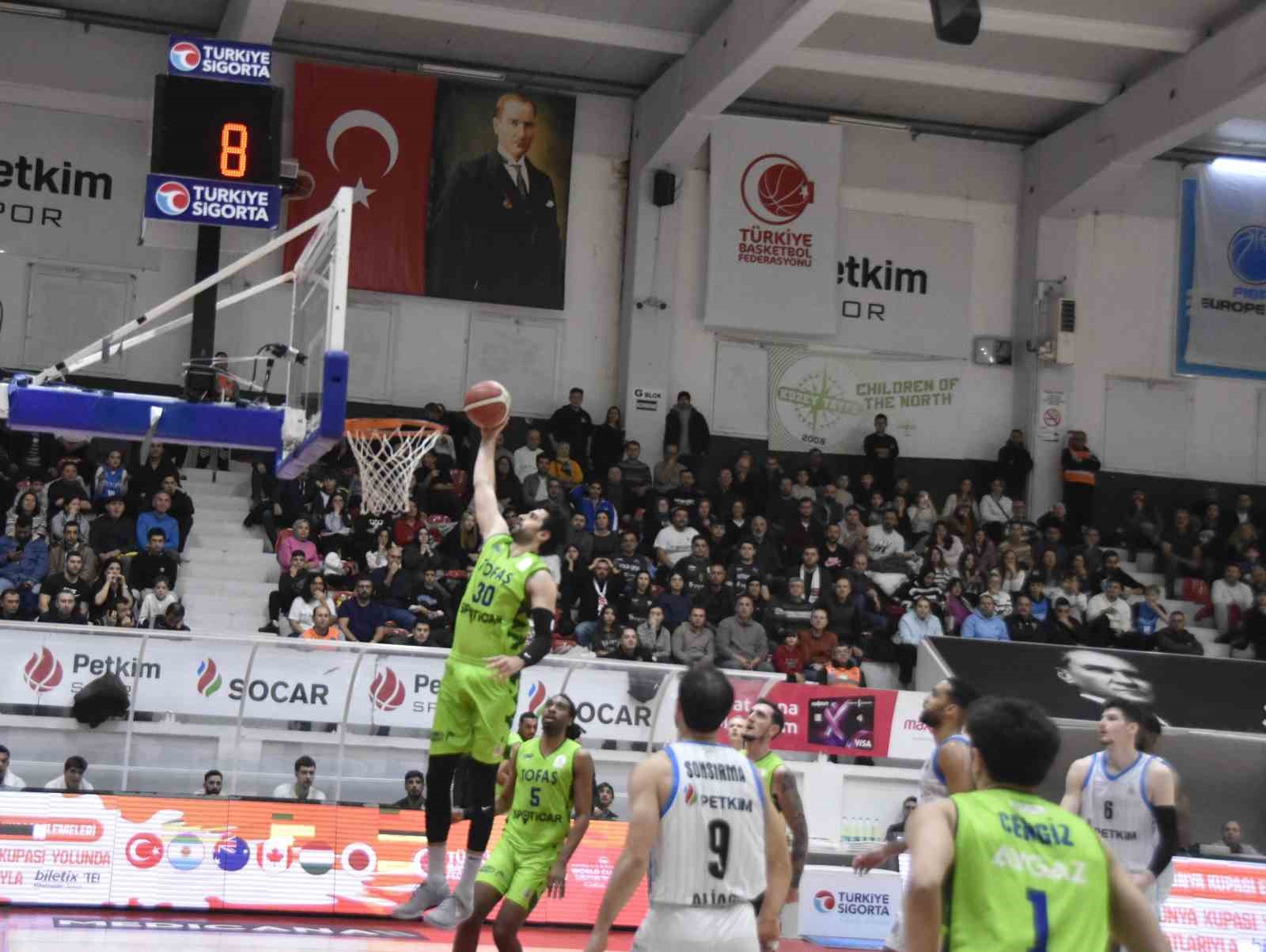 Basketbol Süper Ligi: Aliağa Petkimspor: 76 - TOFAŞ: 82
