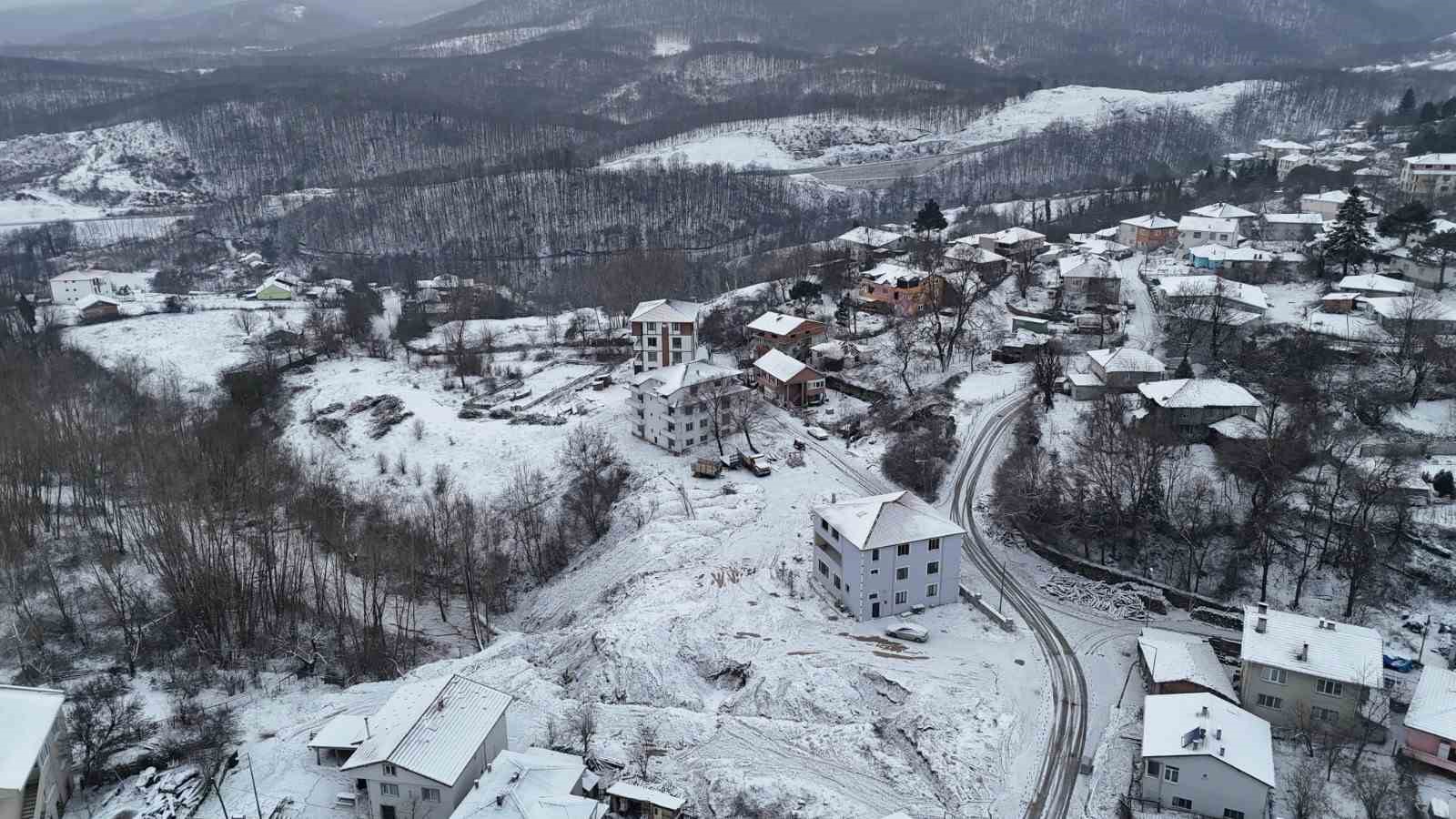 Demirköy’de kartpostallık kış manzarası
