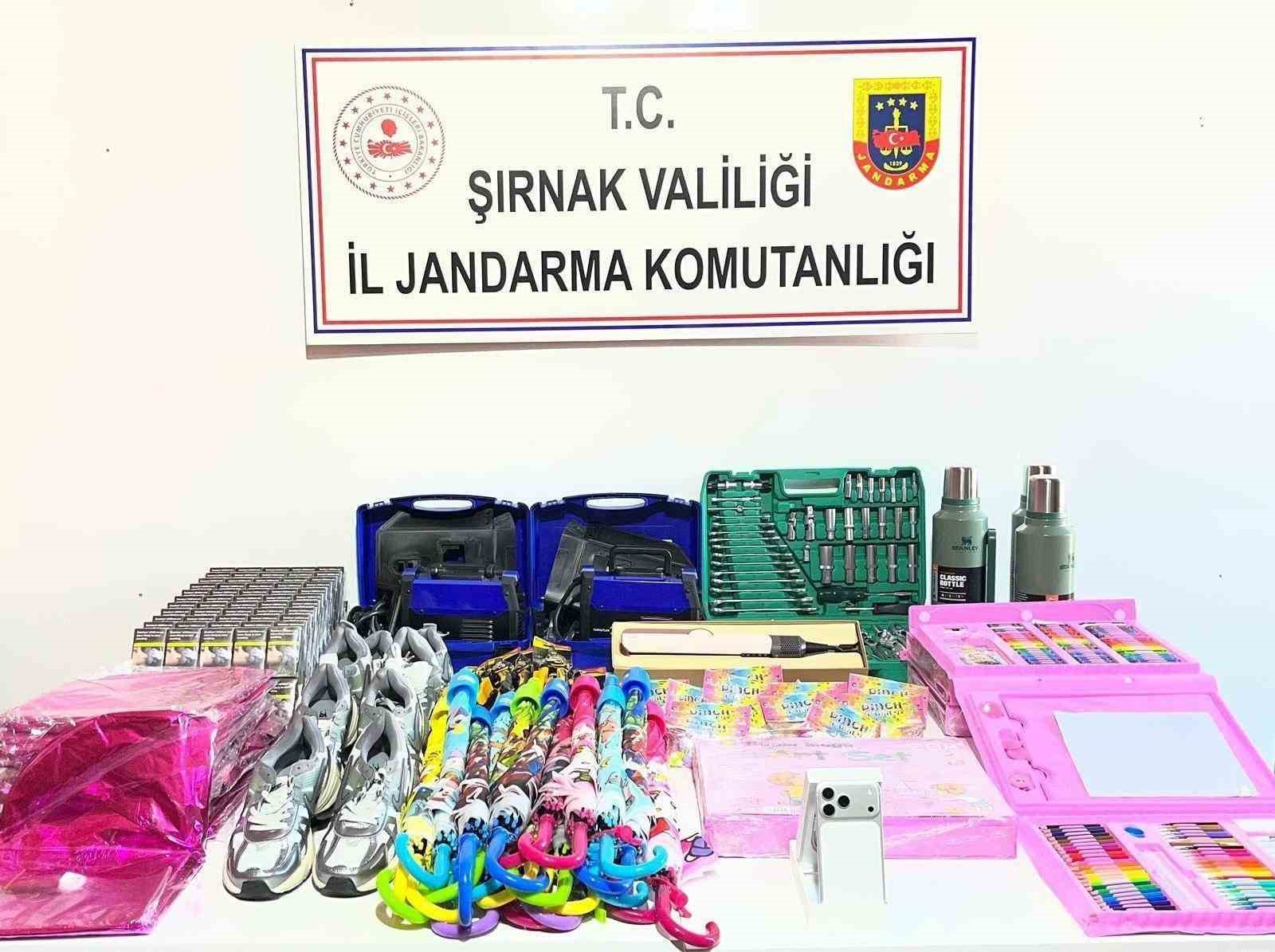 Şırnak’ta jandarma ekipleri 21 milyonluk kaçak ürün ele geçirdi
