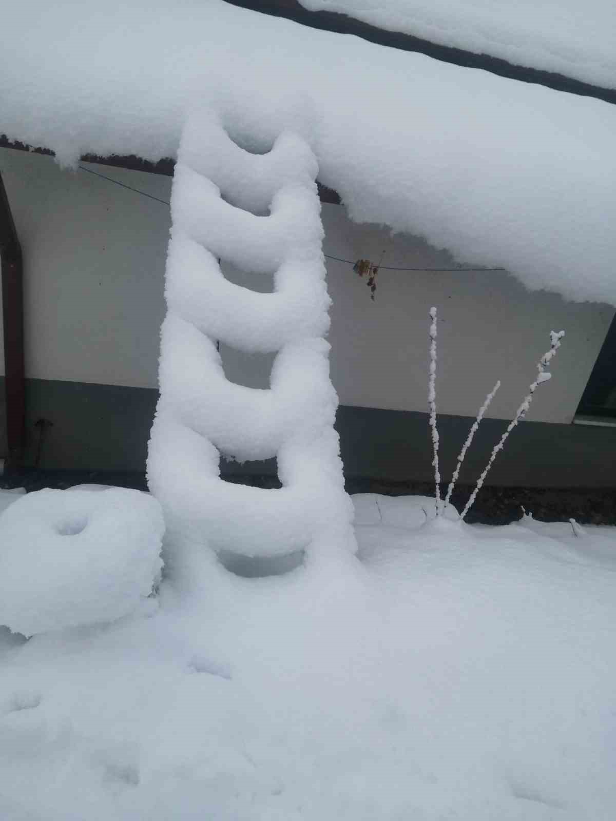 Şükranlı’da kar kalınlığı 35 santimetreyi geçti
