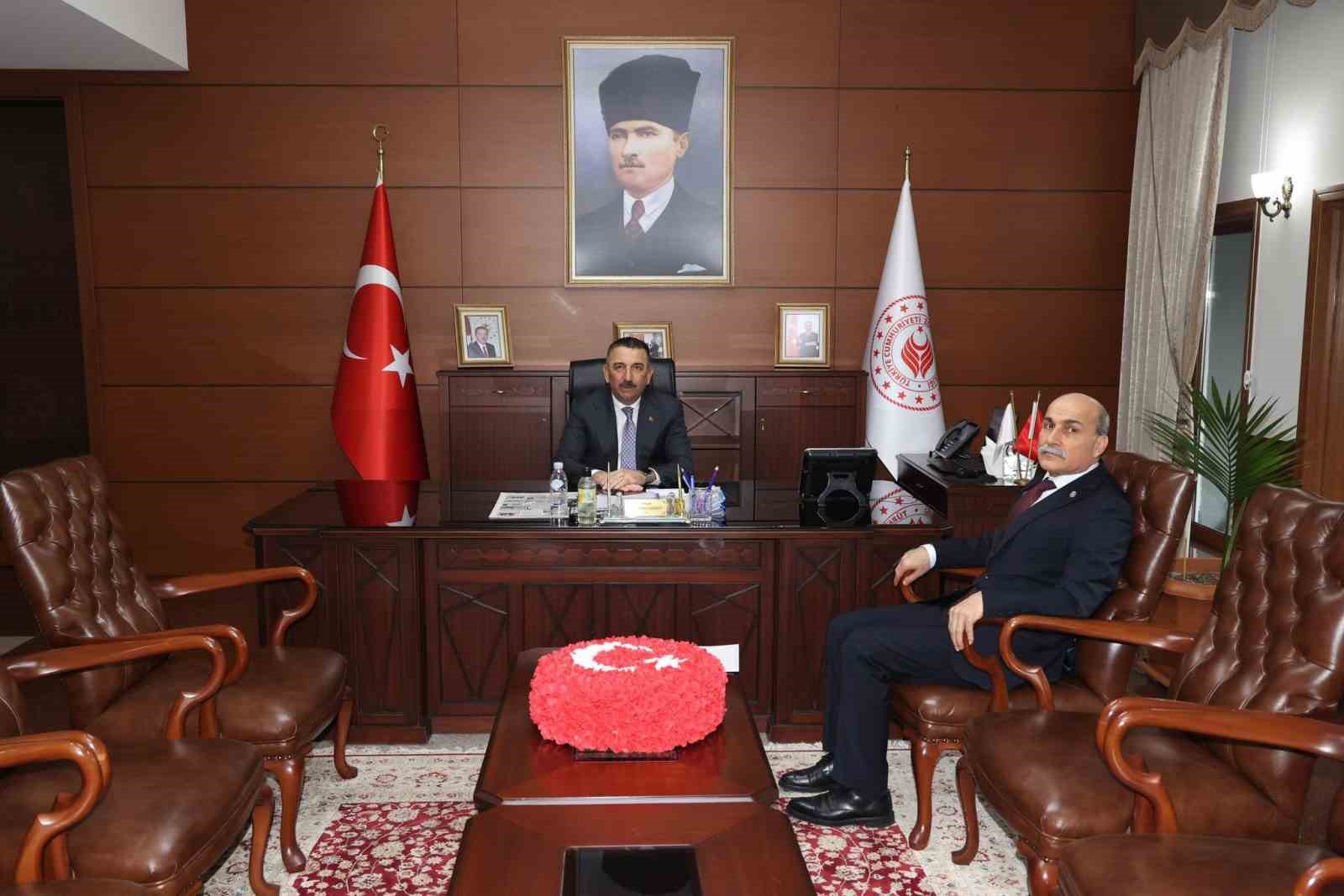 Vali Hacıbektaşoğlu, TTK Genel Müdürü Kiraz’ı kabul etti
