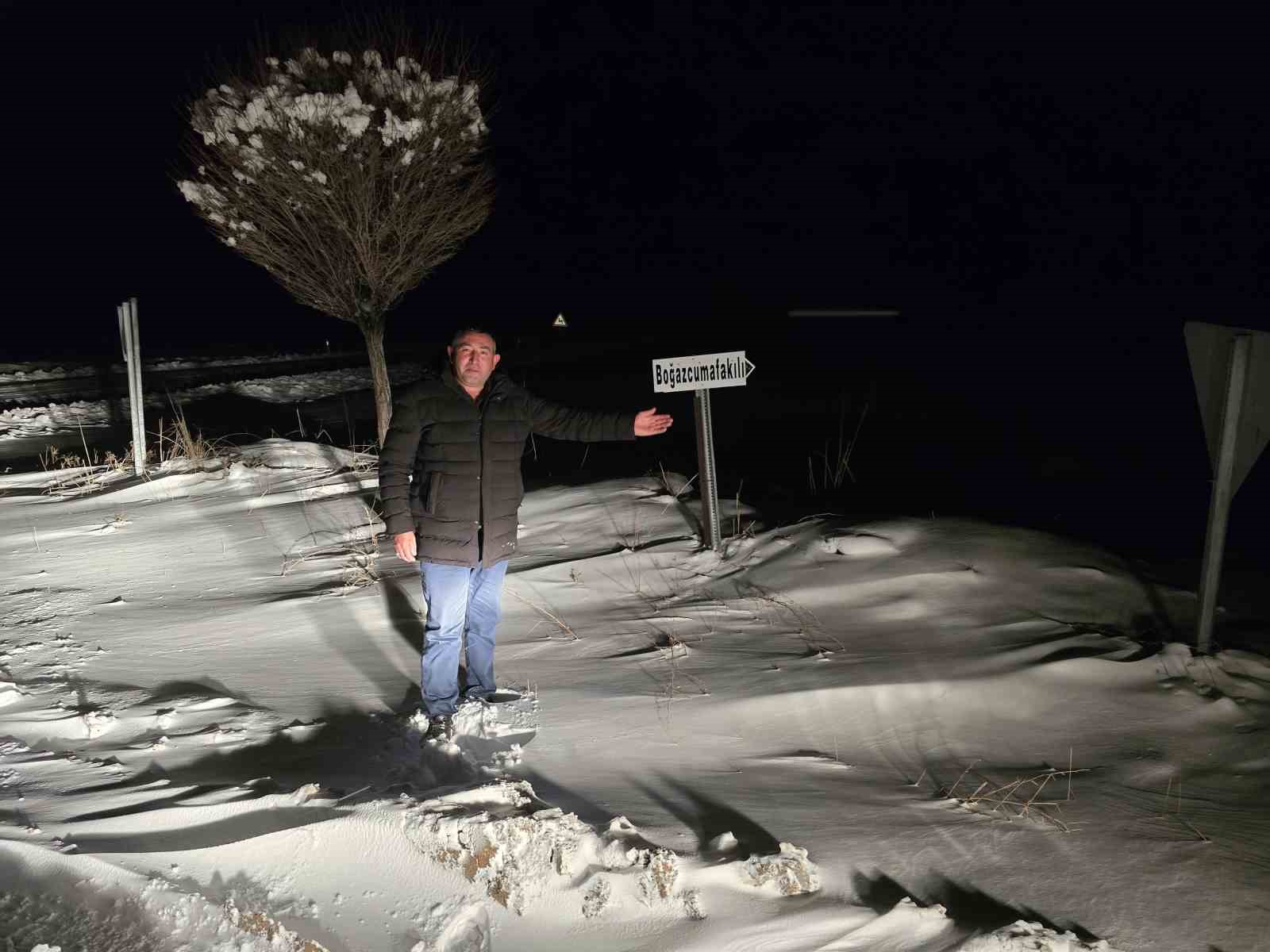 Yozgat’ta kar yağışı yüzleri güldürdü

