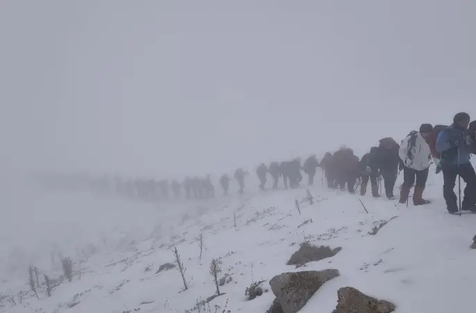 Kazıkbeli Savaşı anısına Honaz Dağı’na zirve tırmanışı
