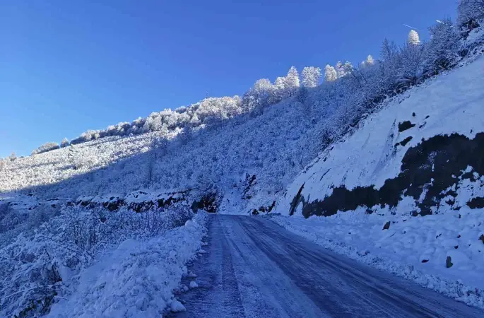 Ordu’nun 16 ilçesinde eğitime kar engeli
