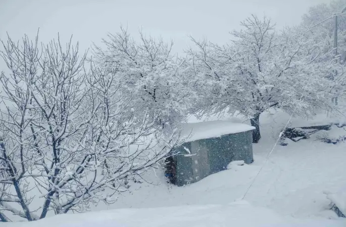 Pütürge’de kar kalınlığı 1 metreye yaklaştı

